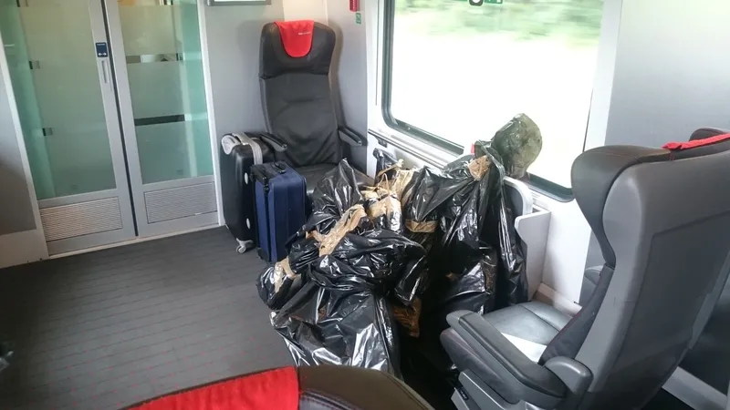 Viel Platz für unsere Räder in der 1. Klasse